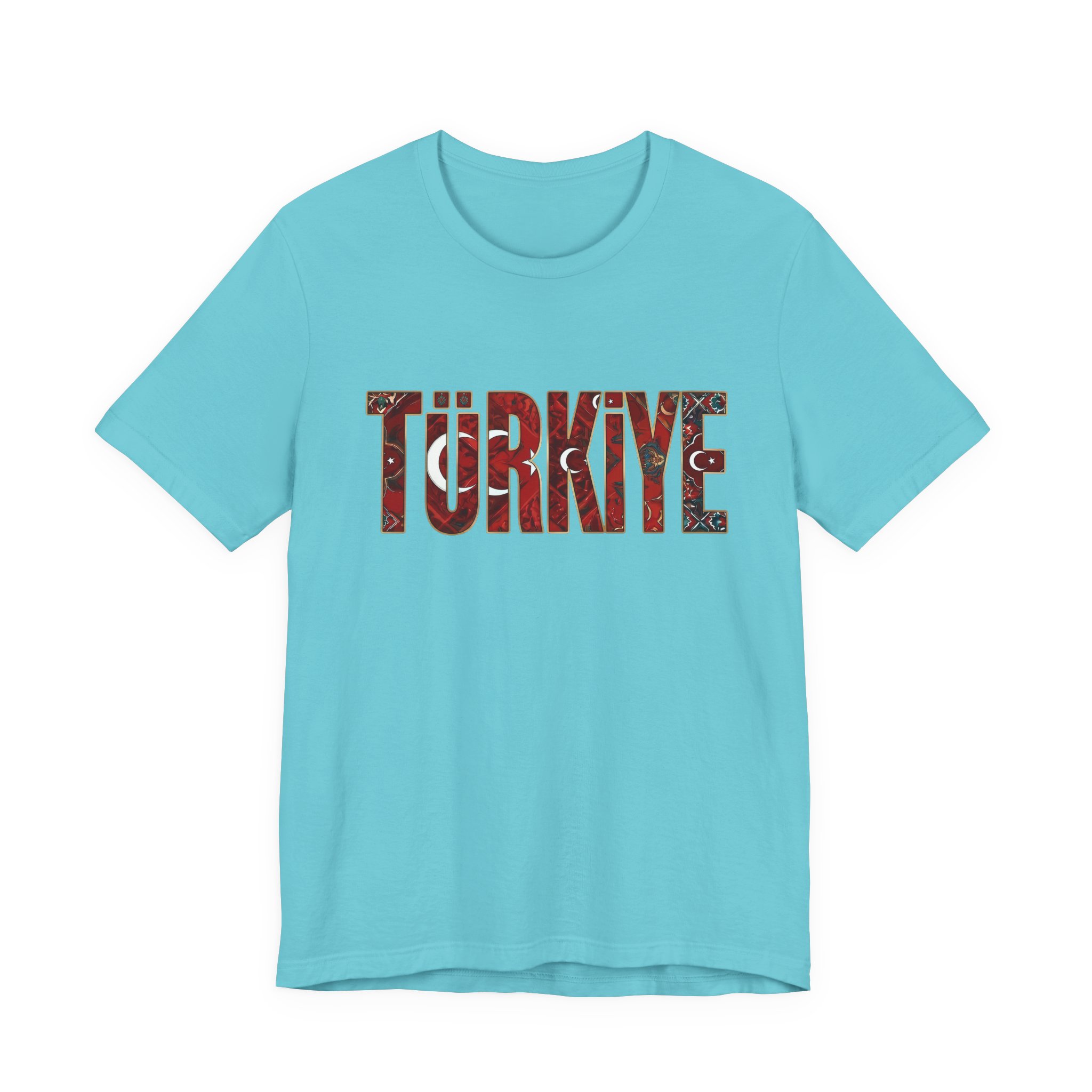 Turkiye Heritage Graphic T-shirt – Crimson Crescent & Star - Image 14