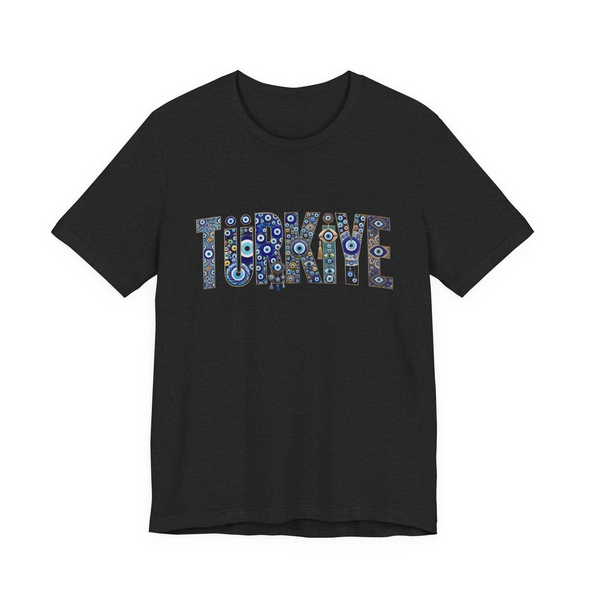 Turkiye Nazar Graphic T-shirt | Turkish Evil Eye Talisman Art - Image 7