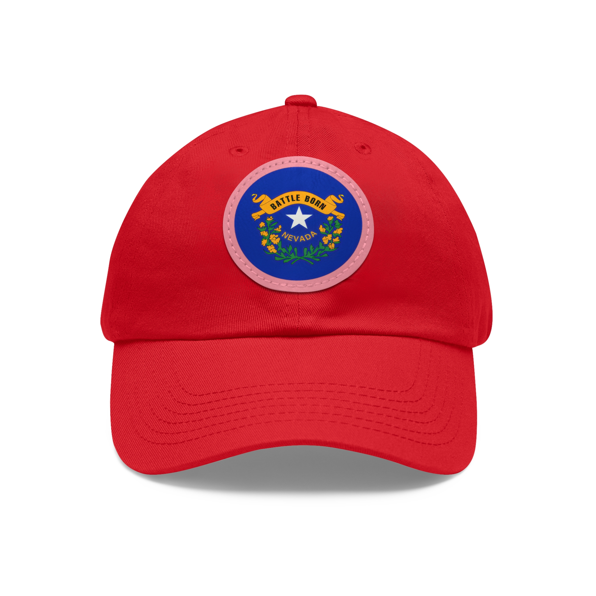 Nevada "Battle Born" Leather Patch Baseball Cap (Unisex) - Image 7