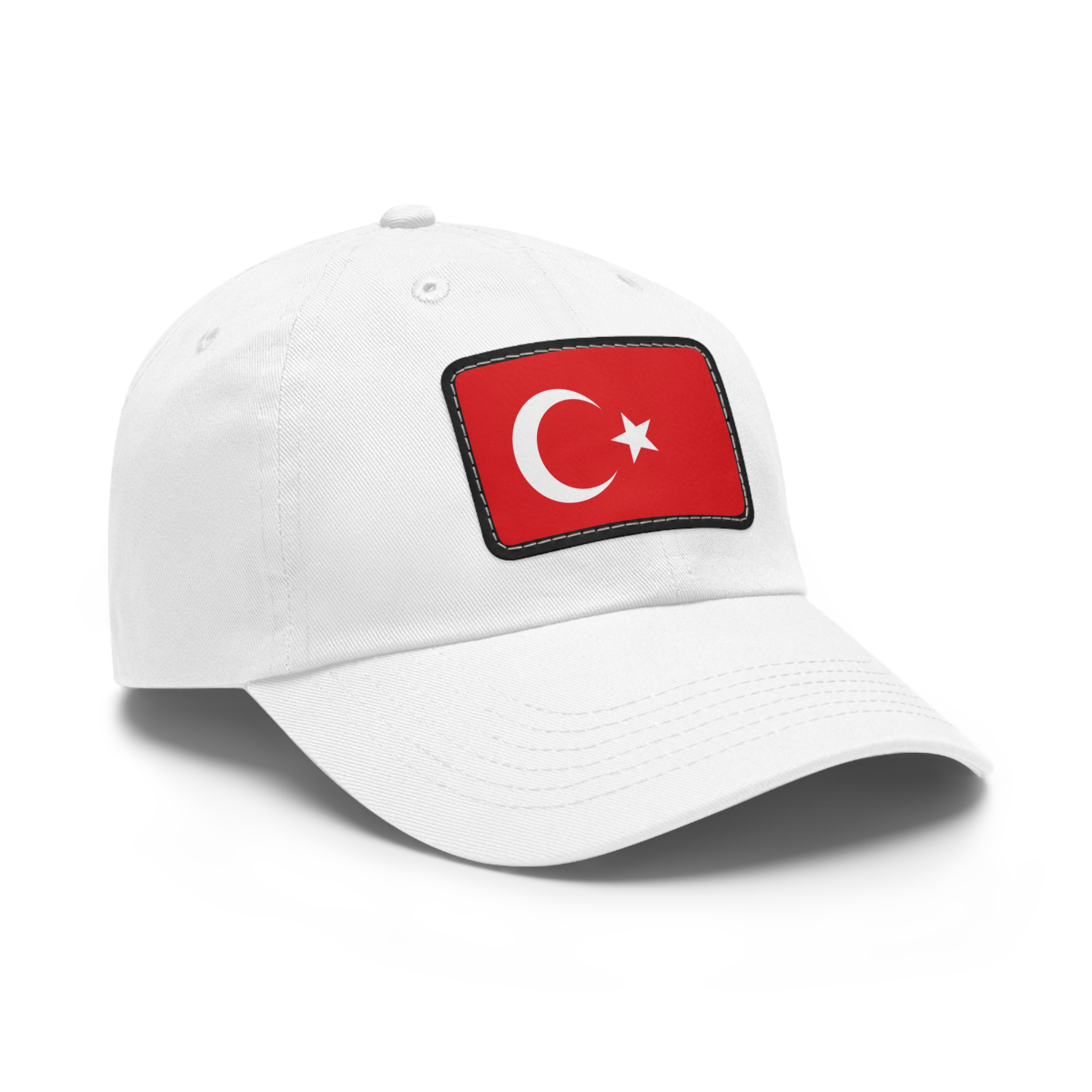 Turkish Flag Leather Patch Premium Baseball Cap (Unisex) - Image 3