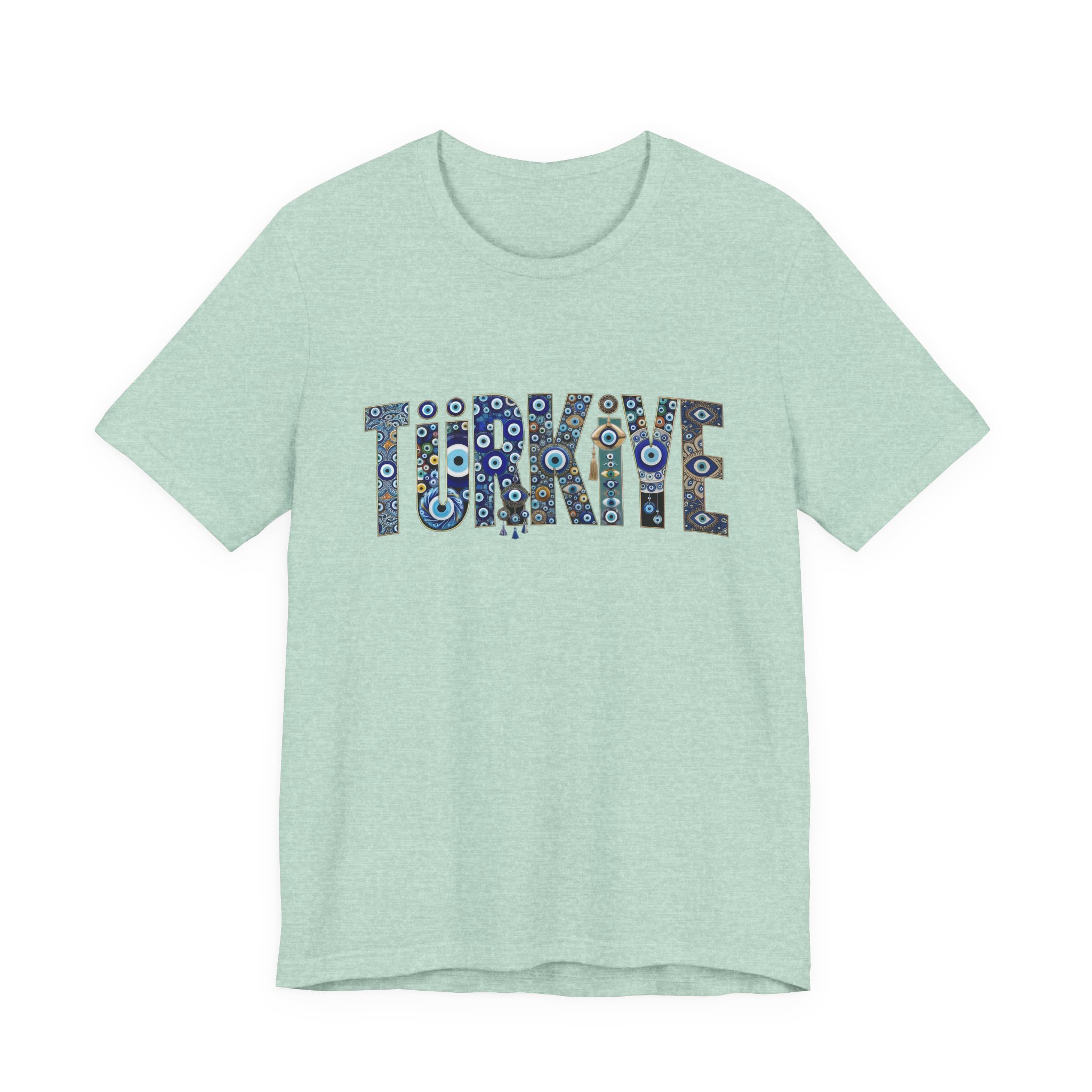 Turkiye Nazar Graphic T-shirt | Turkish Evil Eye Talisman Art - Image 11