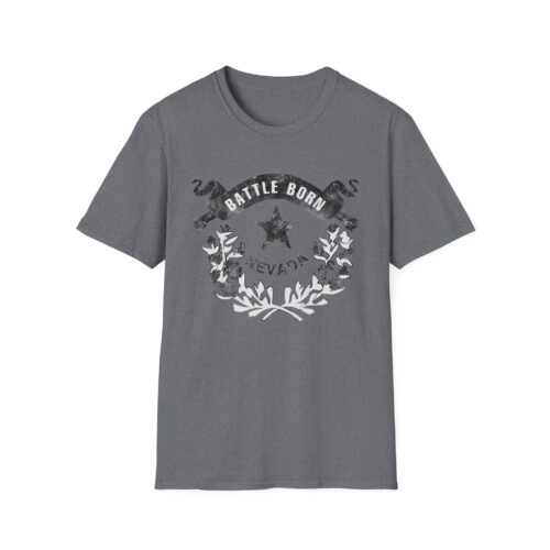 Dark Grunge Nevada "Battle Born" Graphic Unisex Cotton T-Shirt