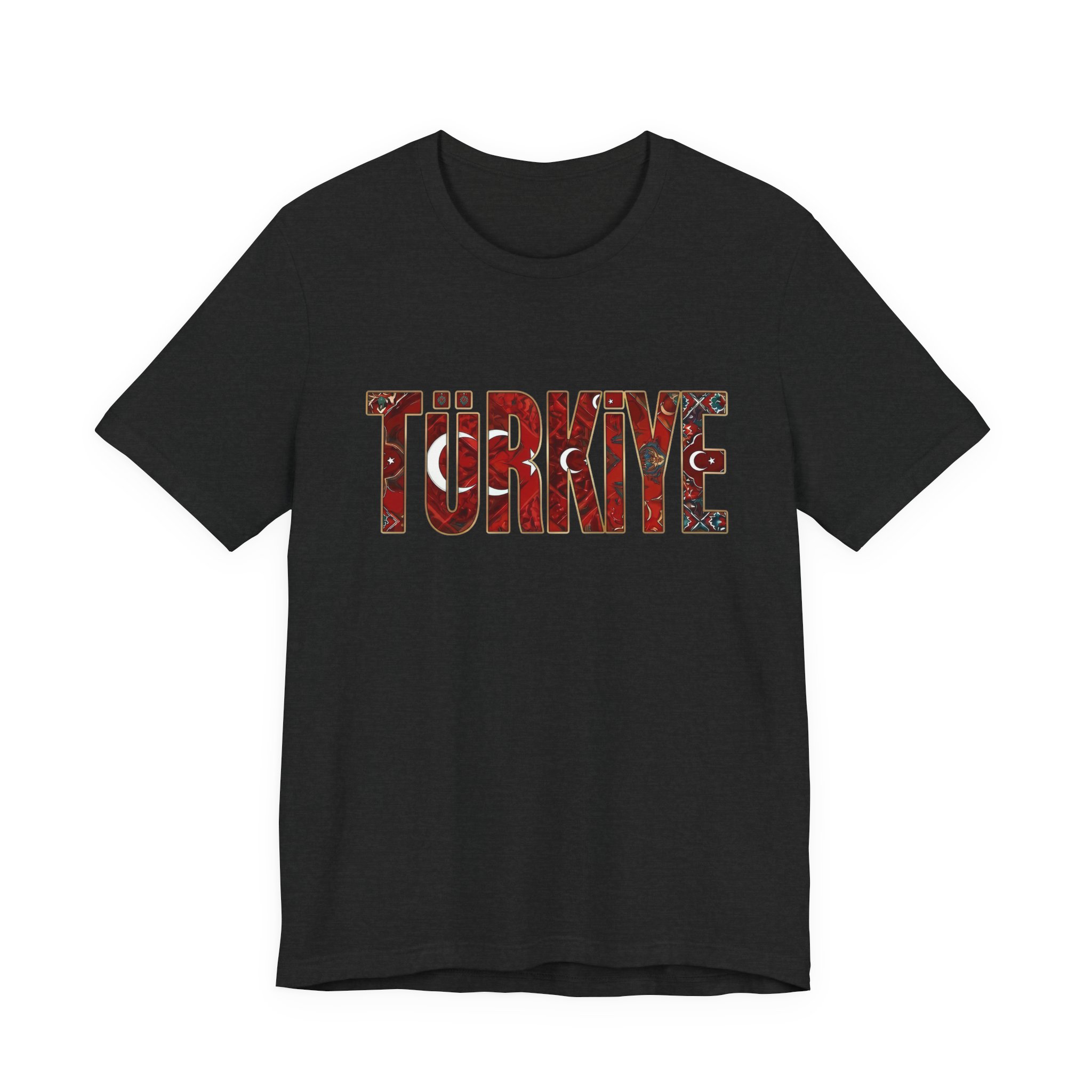 Turkiye Heritage Graphic T-shirt – Crimson Crescent & Star - Image 8
