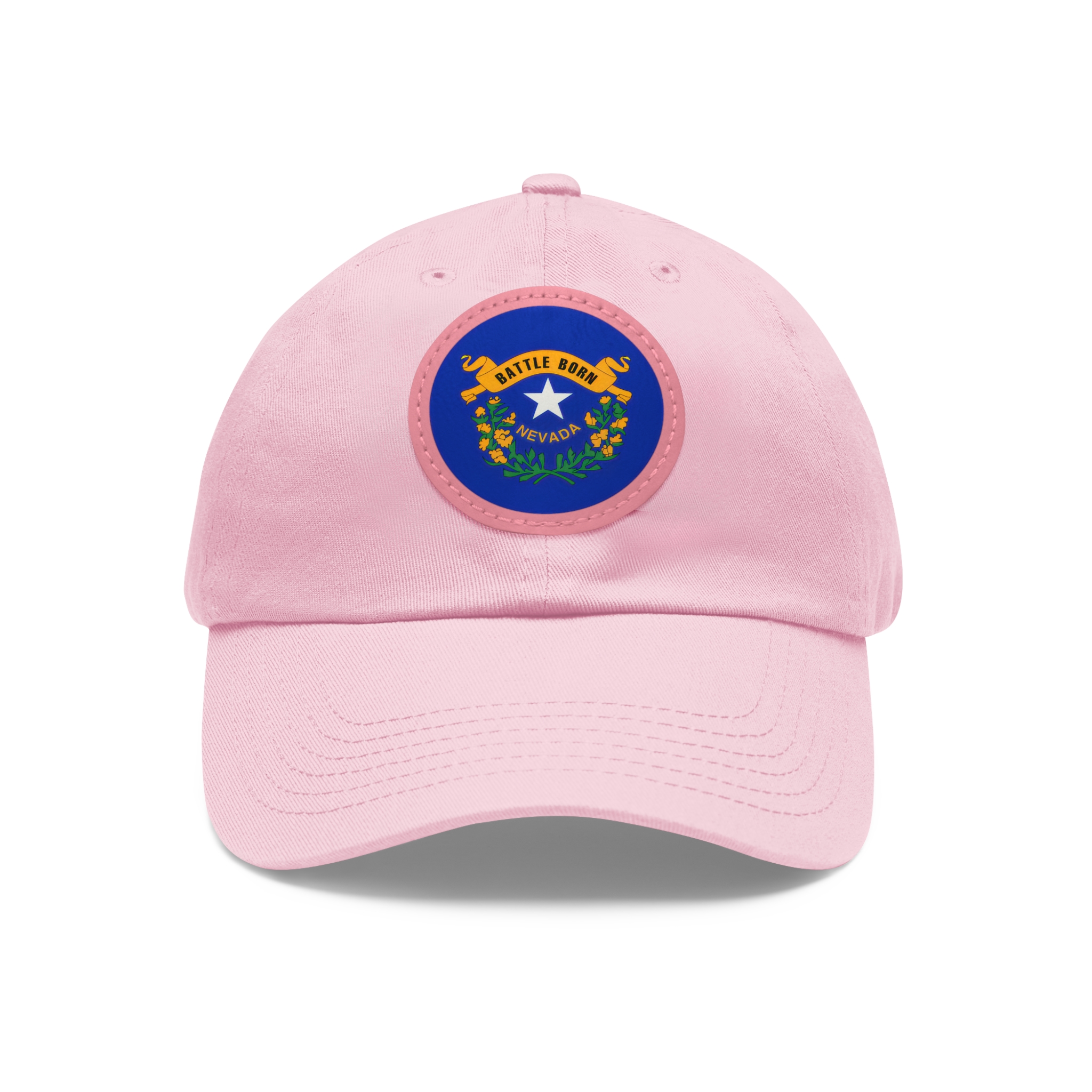Nevada "Battle Born" Leather Patch Baseball Cap (Unisex) - Image 15