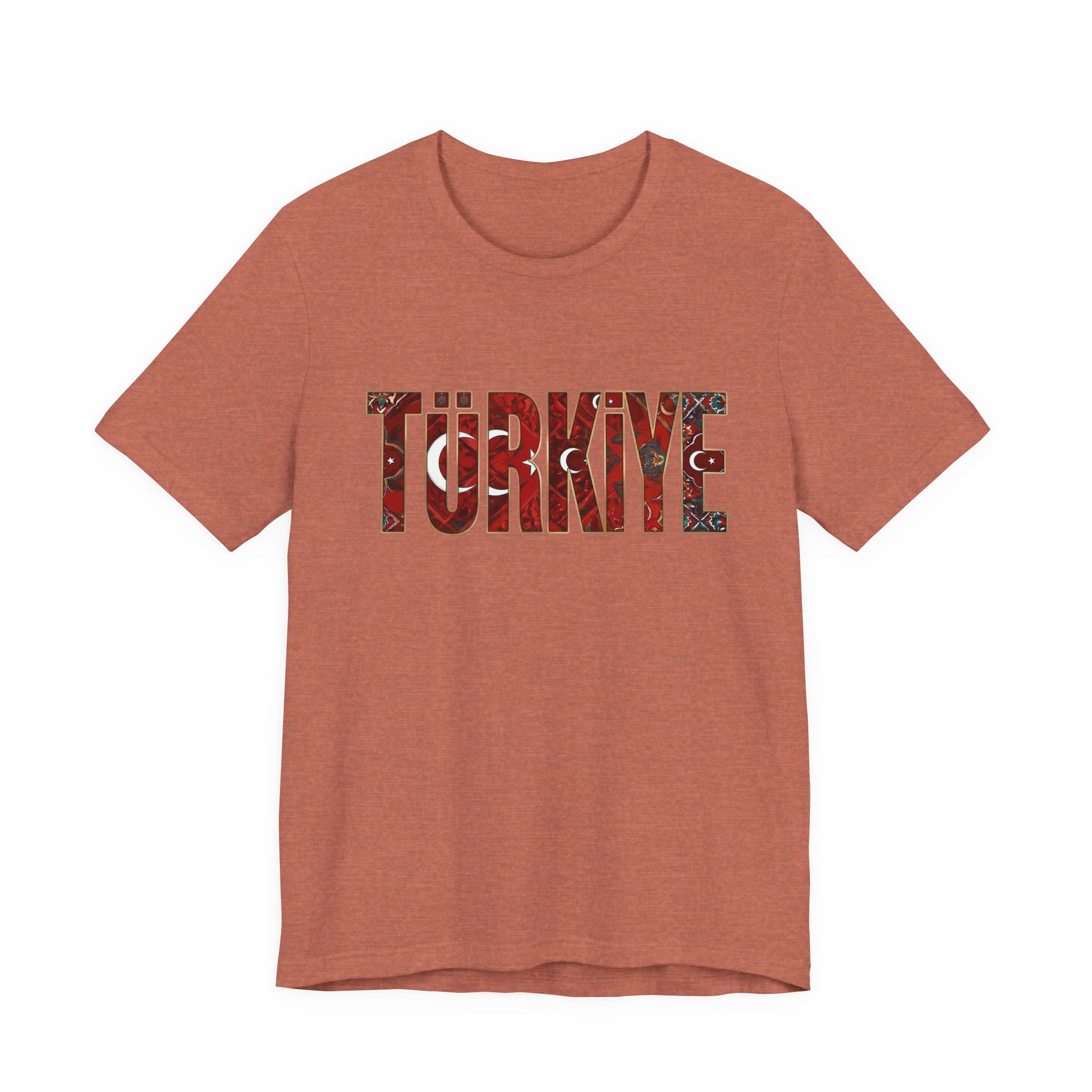 Turkiye Heritage Graphic T-shirt – Crimson Crescent & Star - Image 7
