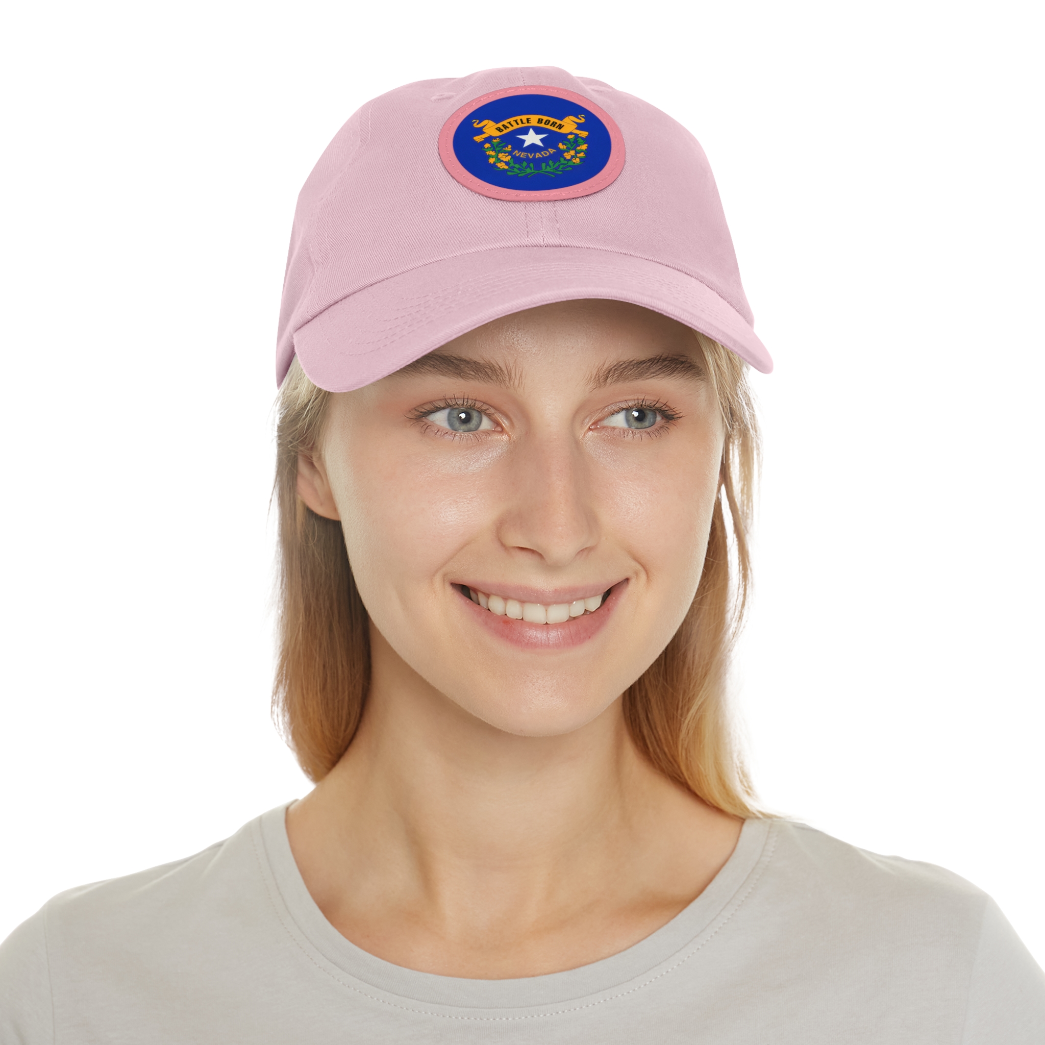 Nevada "Battle Born" Leather Patch Baseball Cap (Unisex) - Image 16