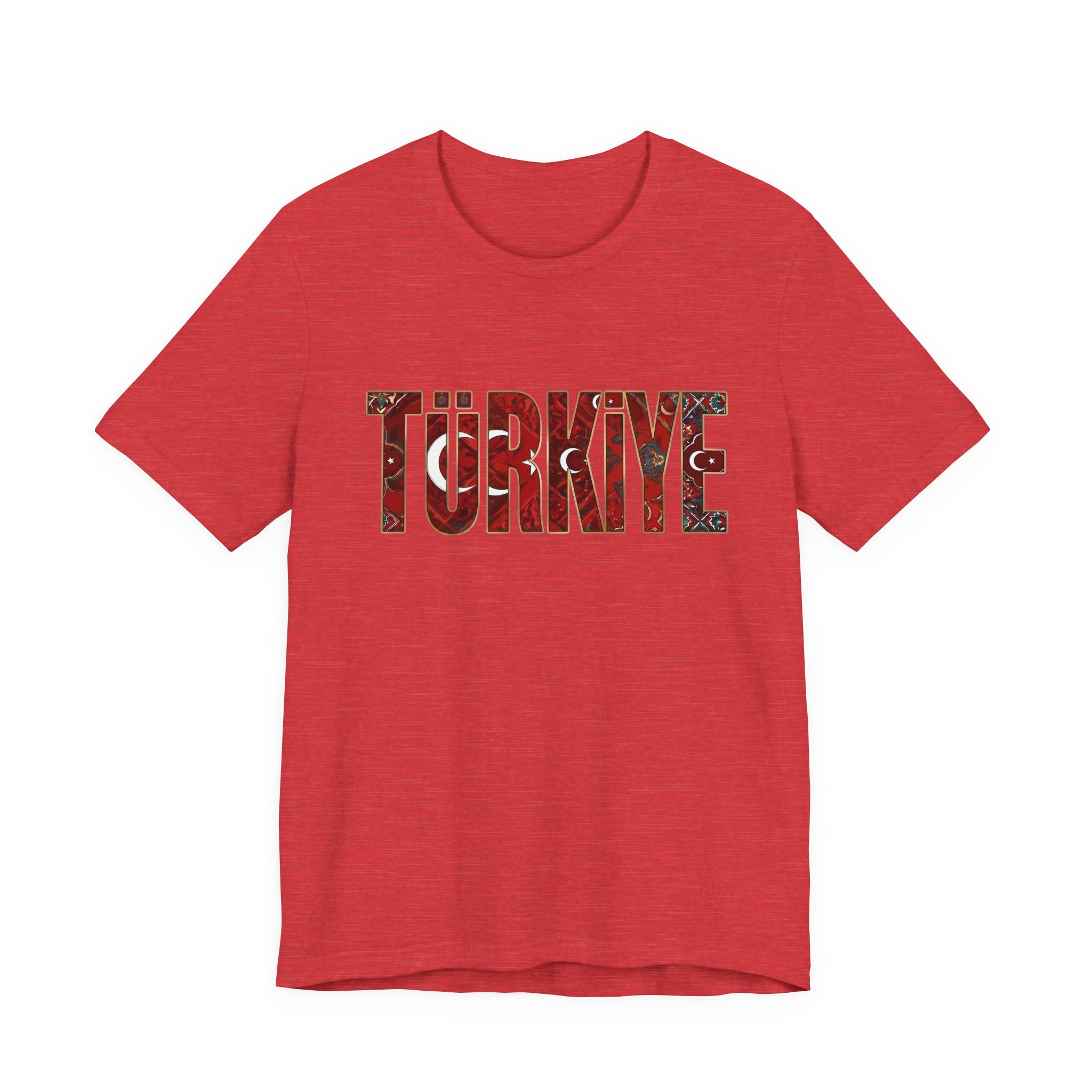 Turkiye Heritage Graphic T-shirt – Crimson Crescent & Star - Image 17