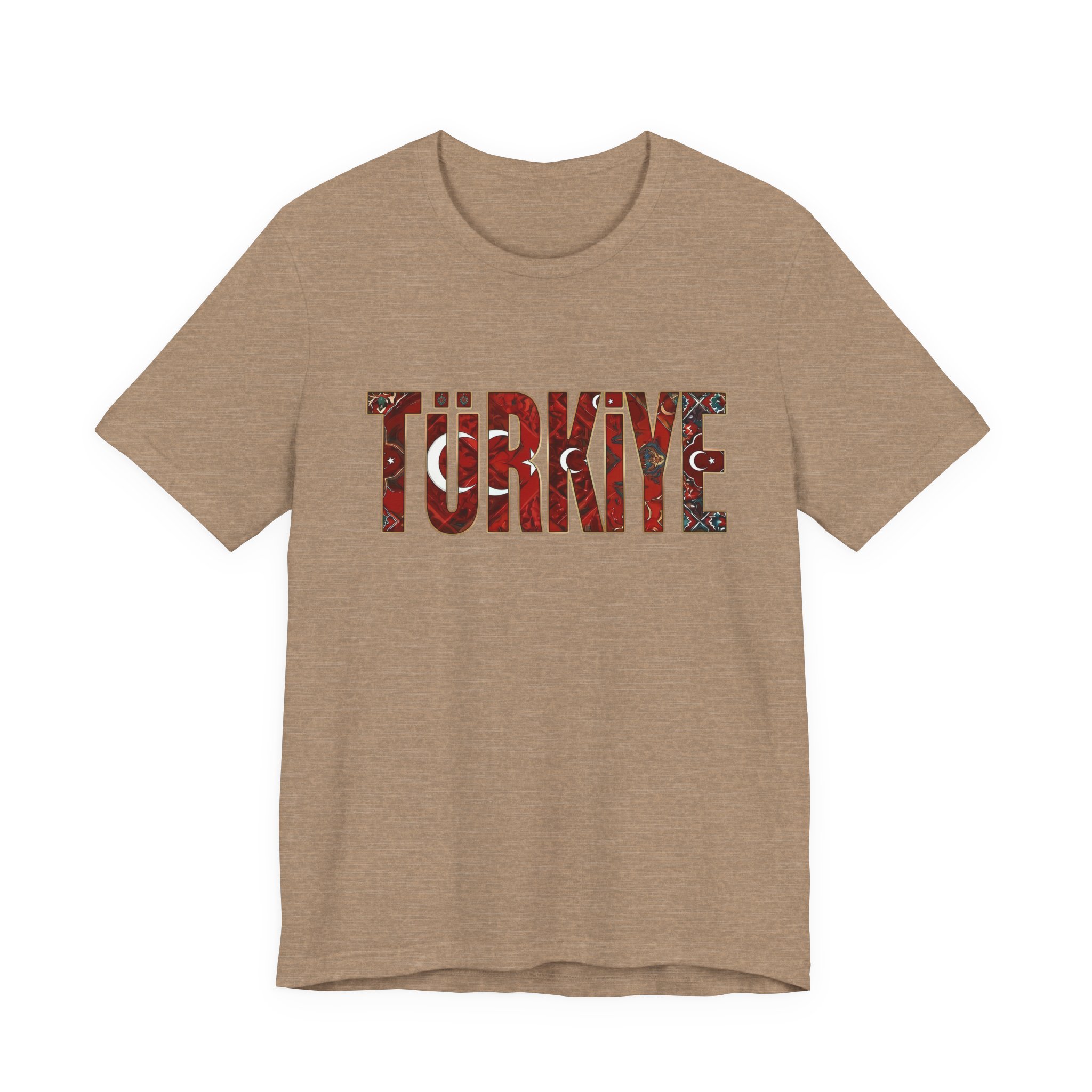 Turkiye Heritage Graphic T-shirt – Crimson Crescent & Star - Image 10