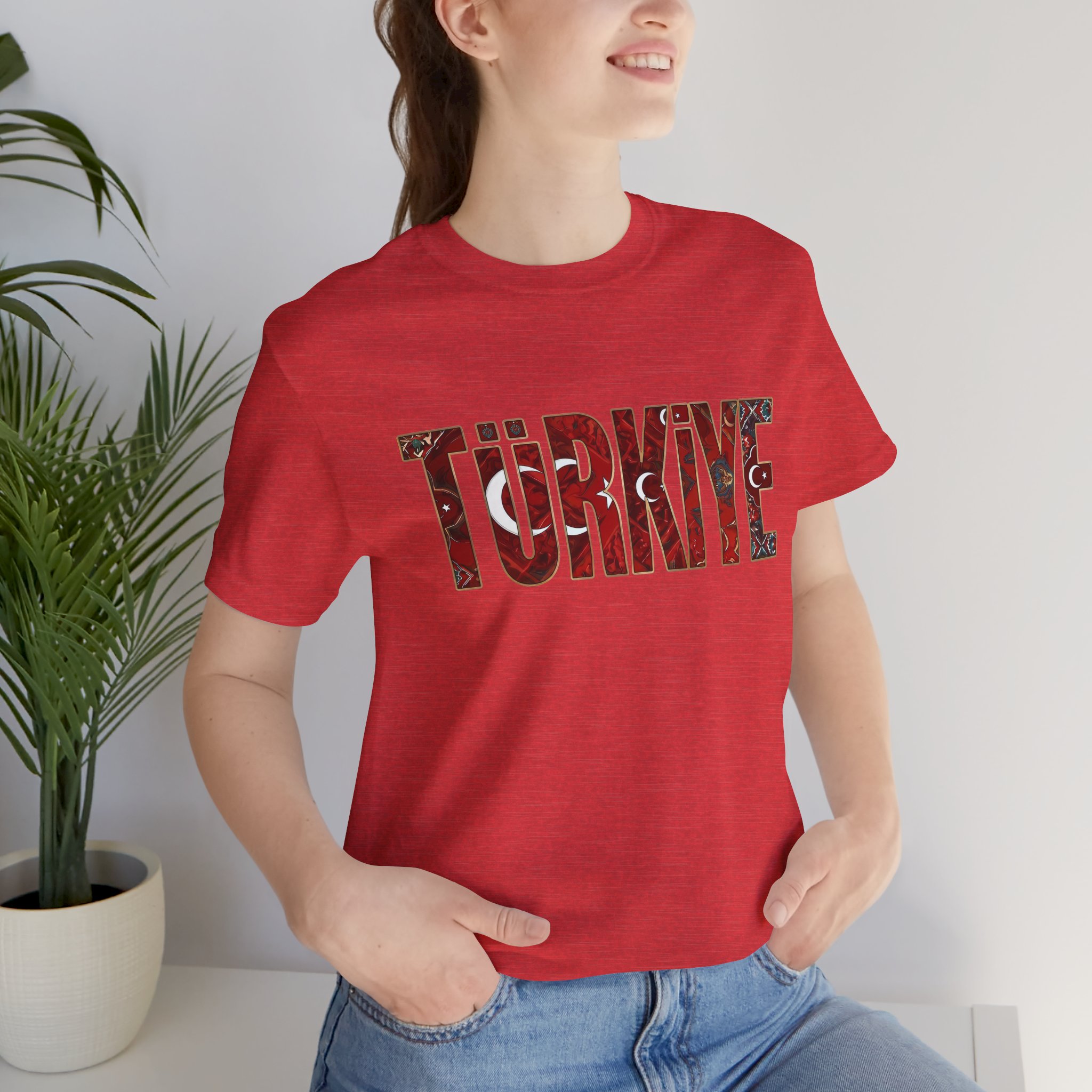 Turkiye Heritage Graphic T-shirt – Crimson Crescent & Star - Image 18