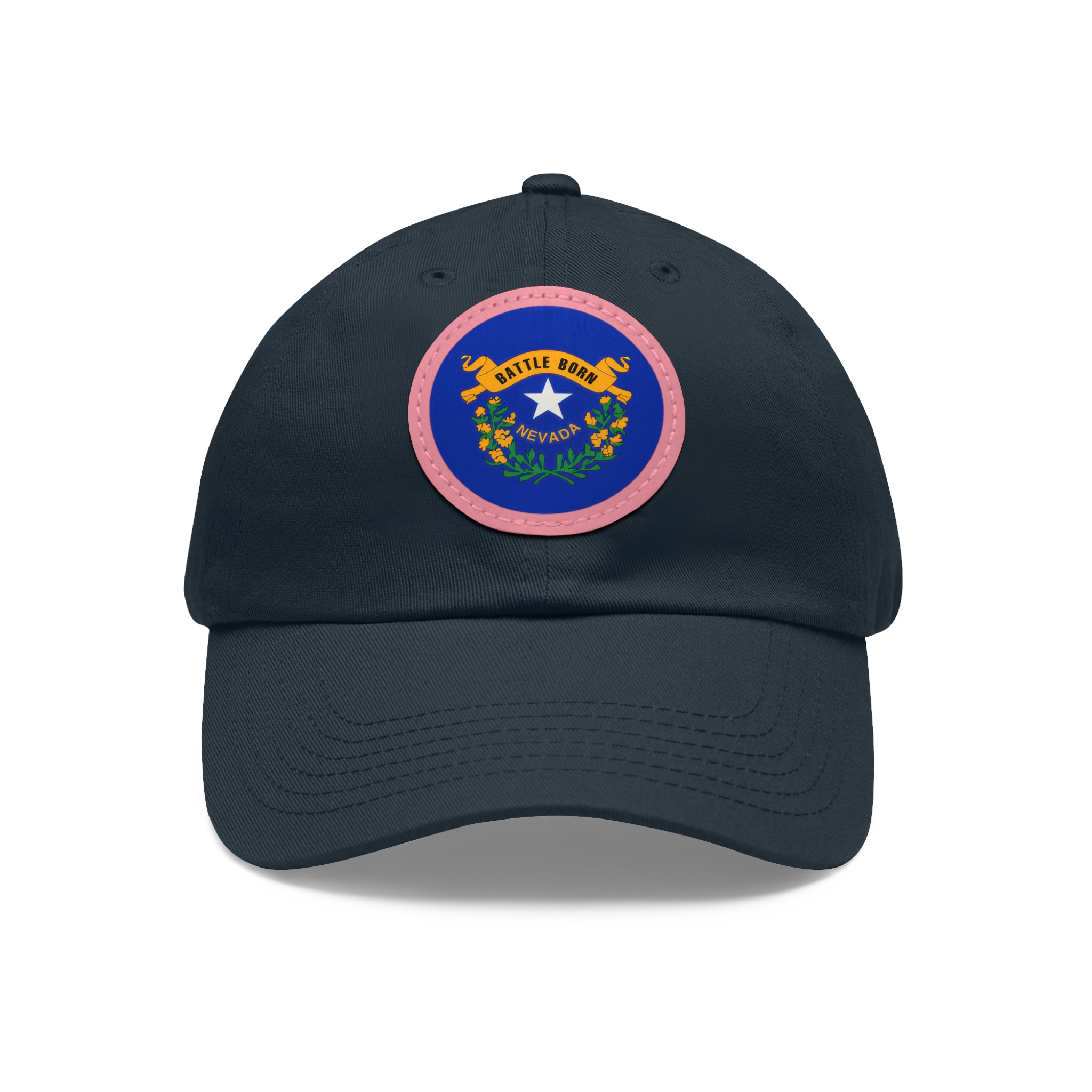 Nevada "Battle Born" Leather Patch Baseball Cap (Unisex) - Image 13