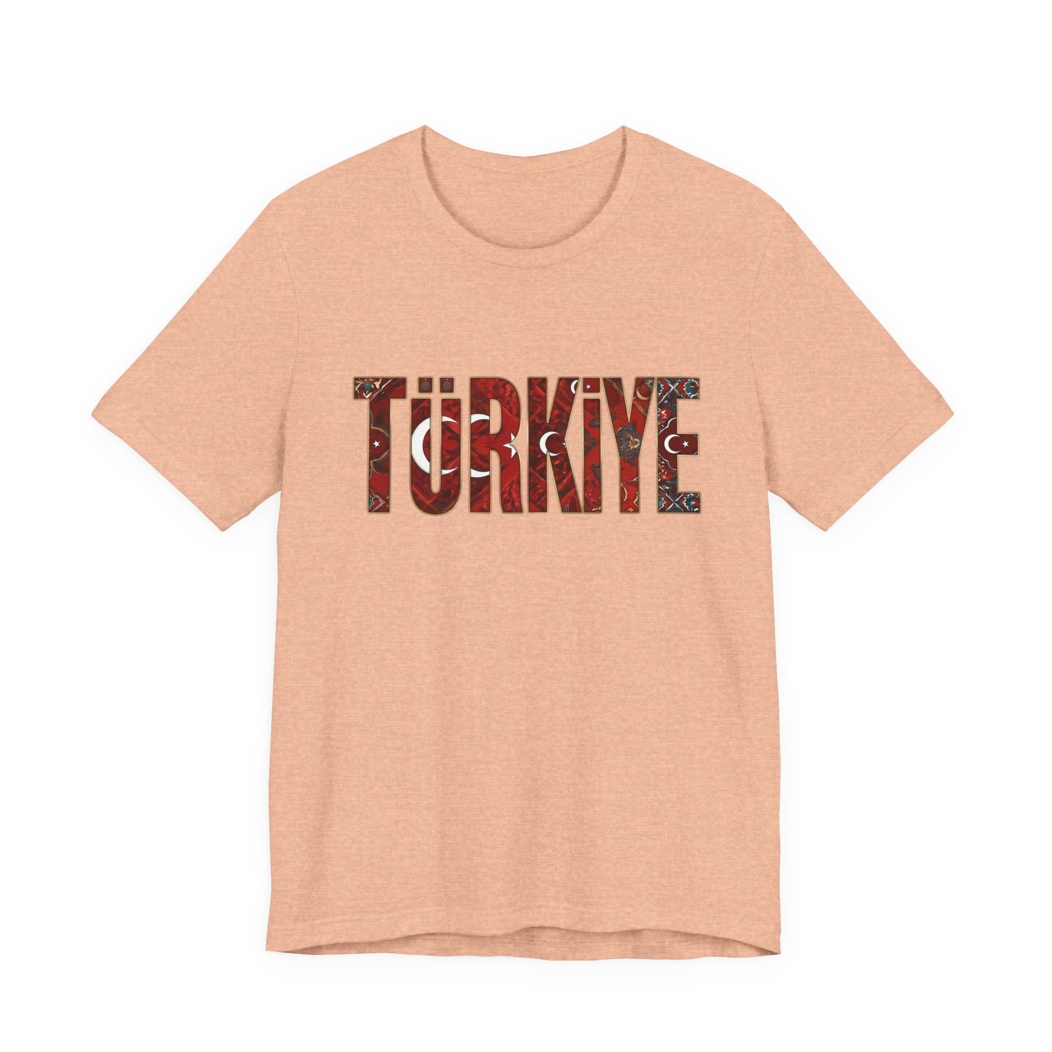 Turkiye Heritage Graphic T-shirt – Crimson Crescent & Star - Image 9