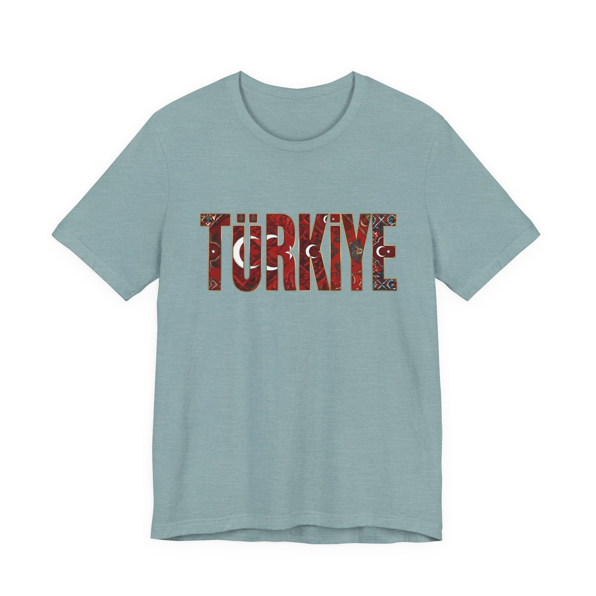Turkiye Heritage Graphic T-shirt – Crimson Crescent & Star - Image 13