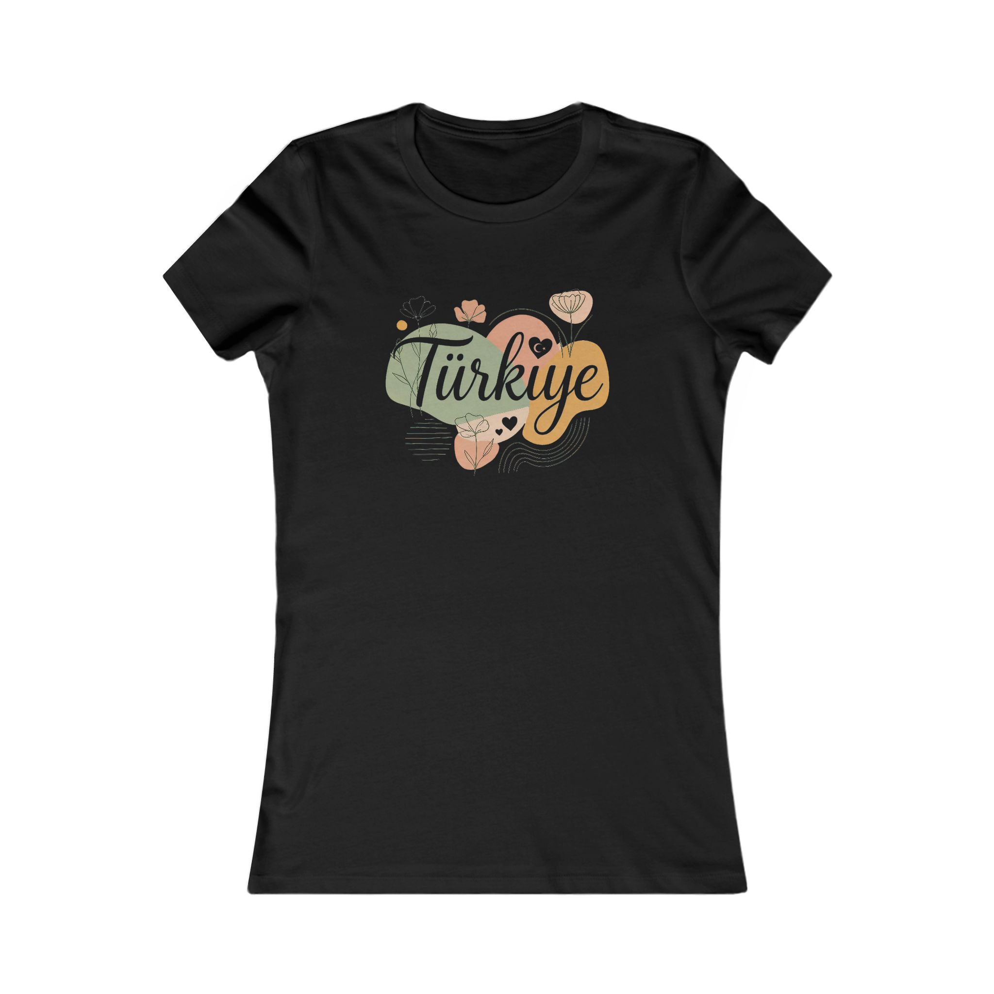 Boho Turkiye Floral Love Art – Women's Favorite T-Shirt - Image 4