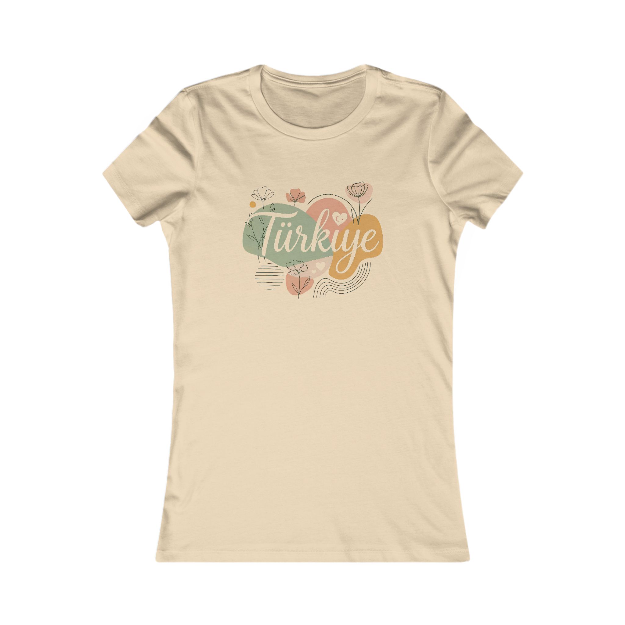 Boho Turkiye Floral Love Art – Women's Favorite T-Shirt - Image 5