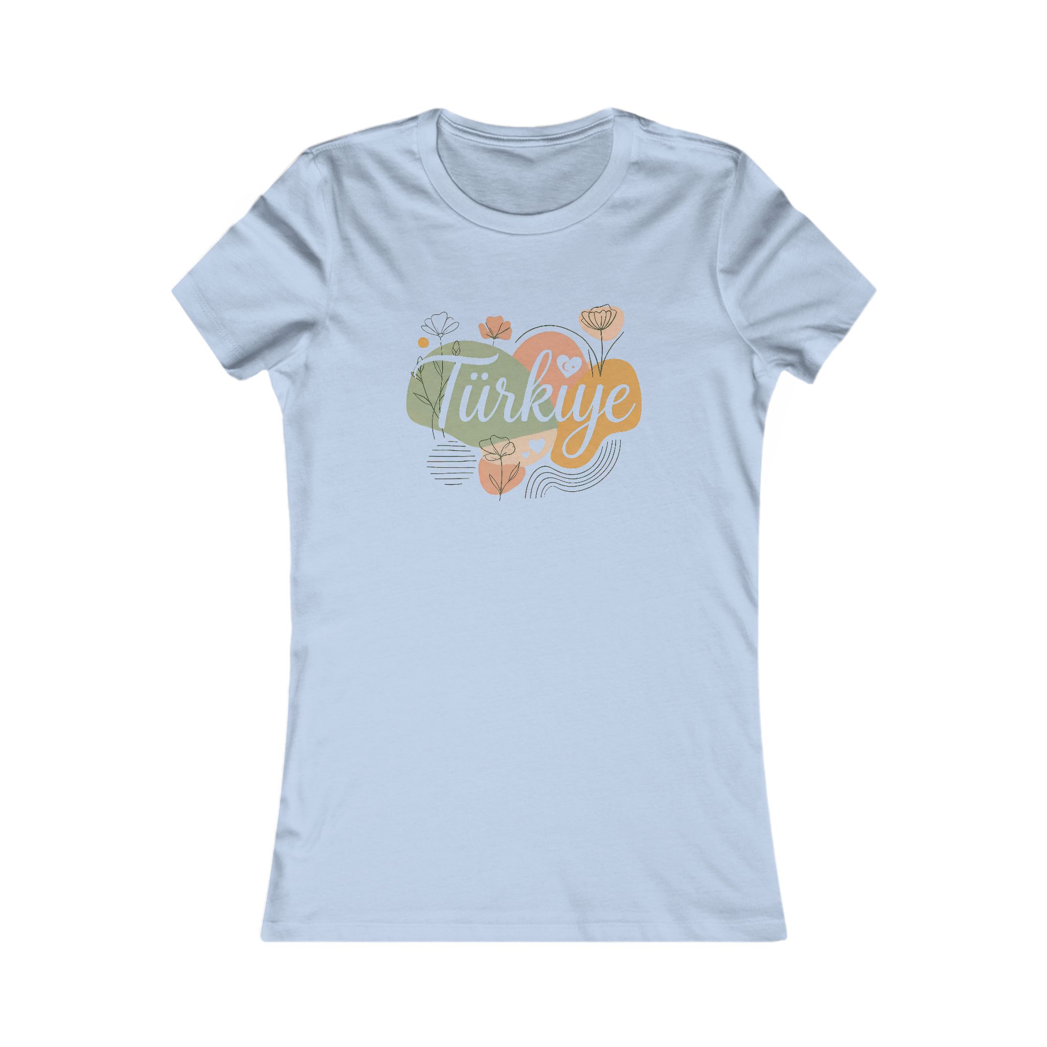Boho Turkiye Floral Love Art – Women's Favorite T-Shirt - Image 7