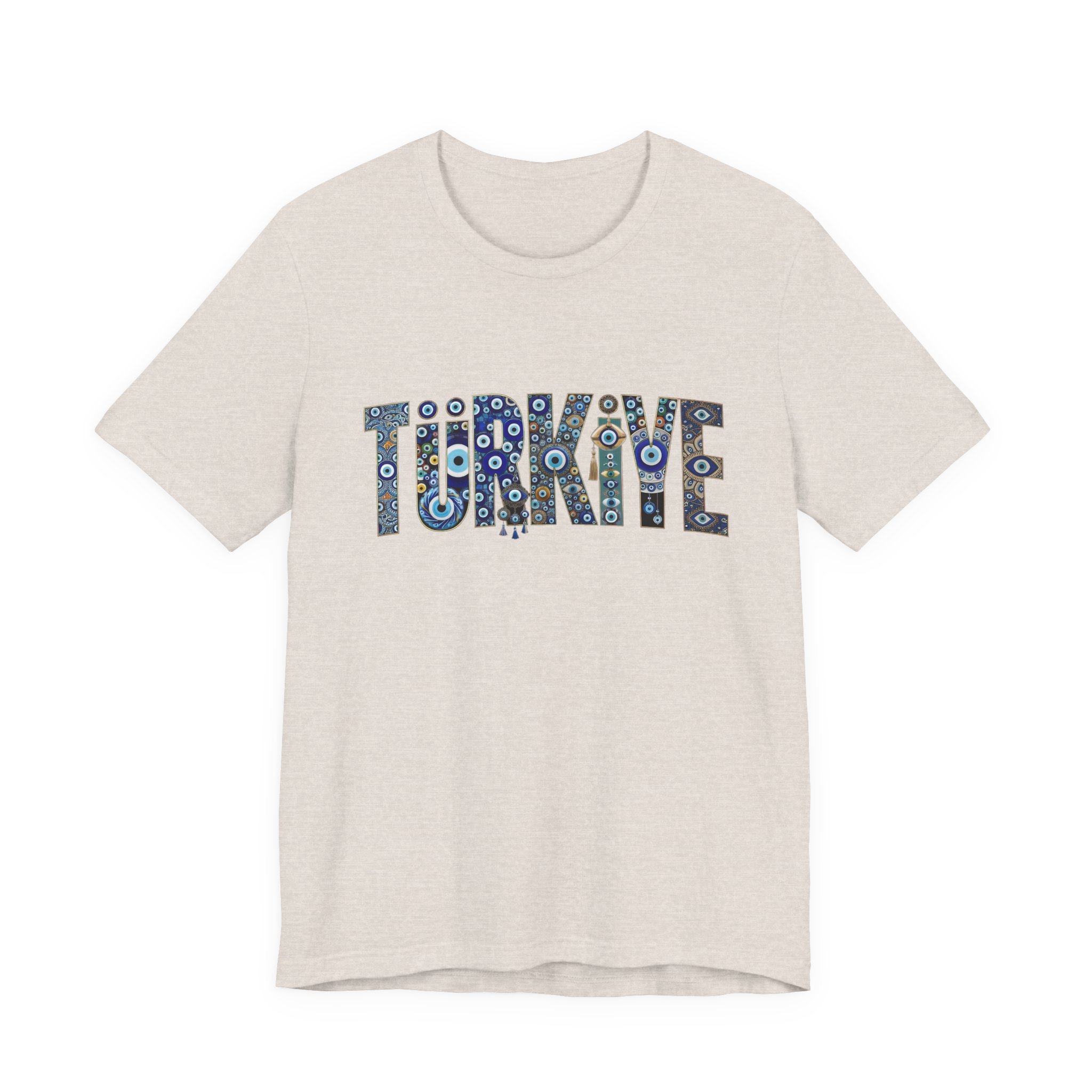 Turkiye Nazar Graphic T-shirt | Turkish Evil Eye Talisman Art - Image 8