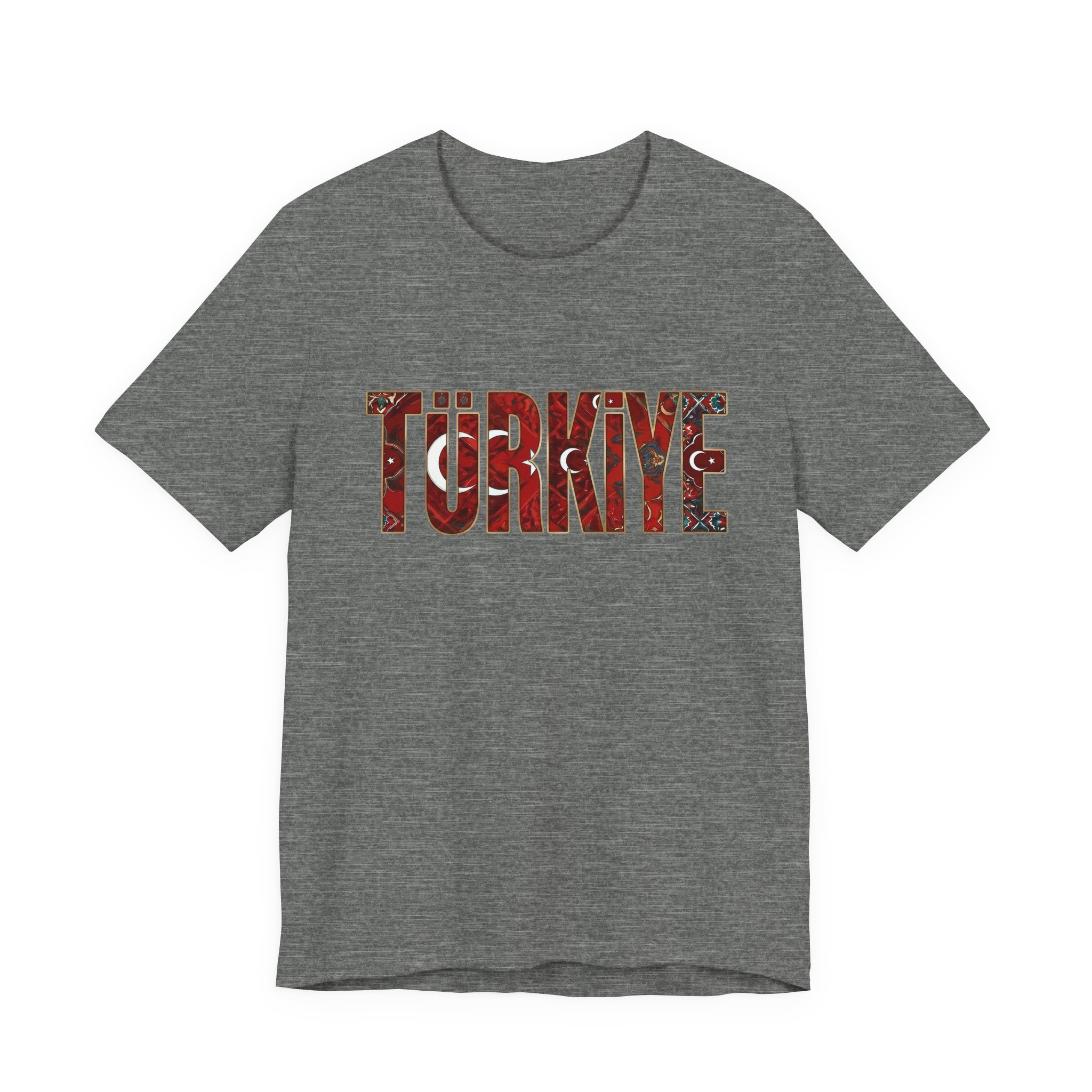 Turkiye Heritage Graphic T-shirt – Crimson Crescent & Star - Image 6