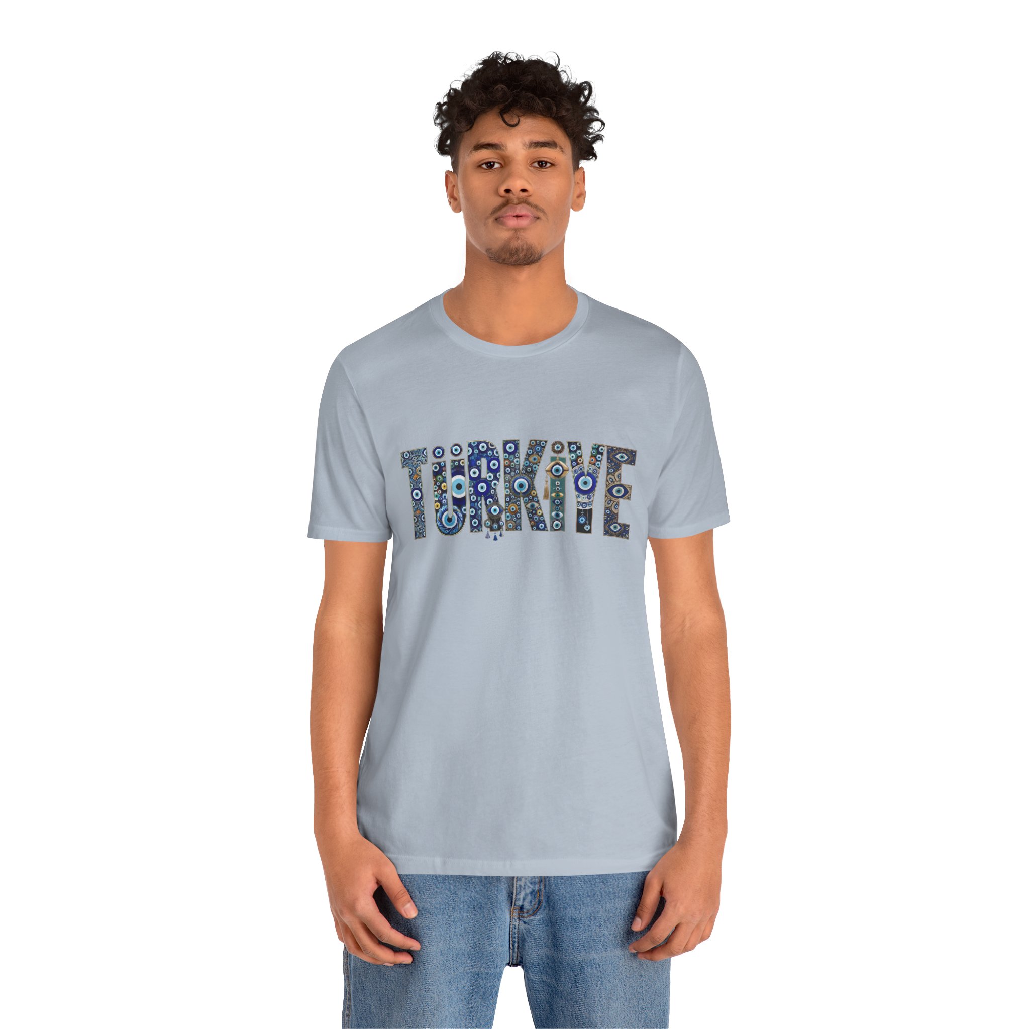 Turkiye Nazar Graphic T-shirt | Turkish Evil Eye Talisman Art - Image 16