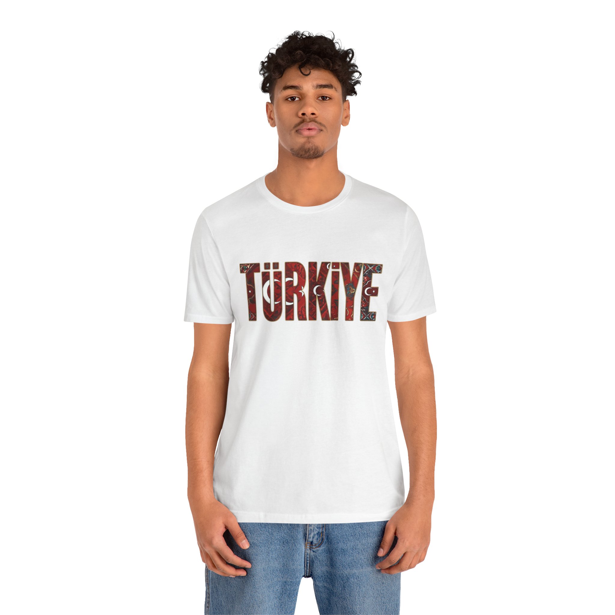 Turkiye Heritage Graphic T-shirt – Crimson Crescent & Star - Image 4